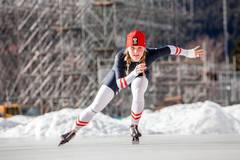 Viktoria Schinnerl schaffte mit einem 5. Rang die bester Platzierung für das Österreichische Eislaufteam.