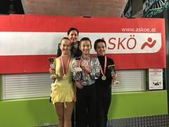 Corinna, Dominik und Patrik Huber, Sabine Prudlo