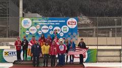 Mario Rimml konnte mit Tijn Smit aus Alkmaar (NED) und Ainhoa Carreno Peris aus Barcelona (ESP) in 1:46,05 knapp die Goldmedaille bei den International Childrens Games gewinnen.